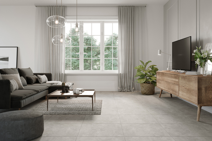 Cersanit Stamford gulvklinke grå 60 x 60 cm